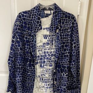 Chico's shirt and jacket-Zenergy size 3